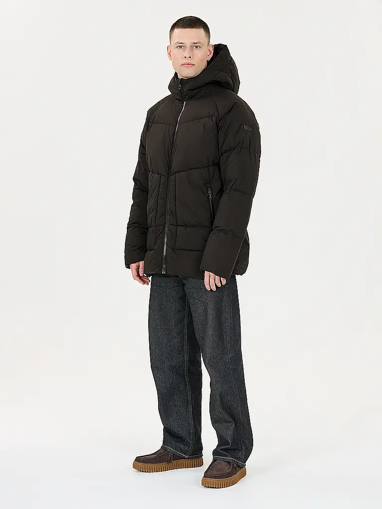 VIRTUS | Veste de loisirs pour homme Mackey Puffer Hoodie | Noir