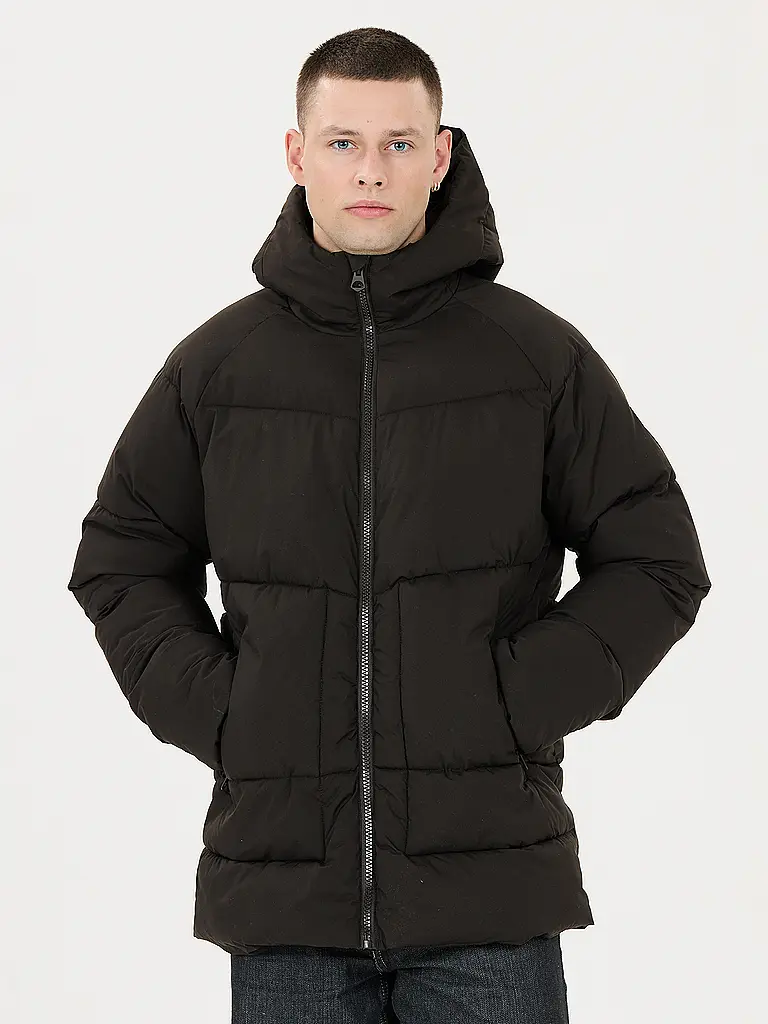 VIRTUS | Veste de loisirs pour homme Mackey Puffer Hoodie | Noir