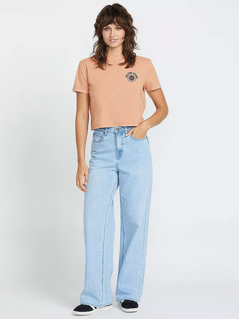 VOLCOM | Beachshirt Dial Crop pour femmes | Marron clair