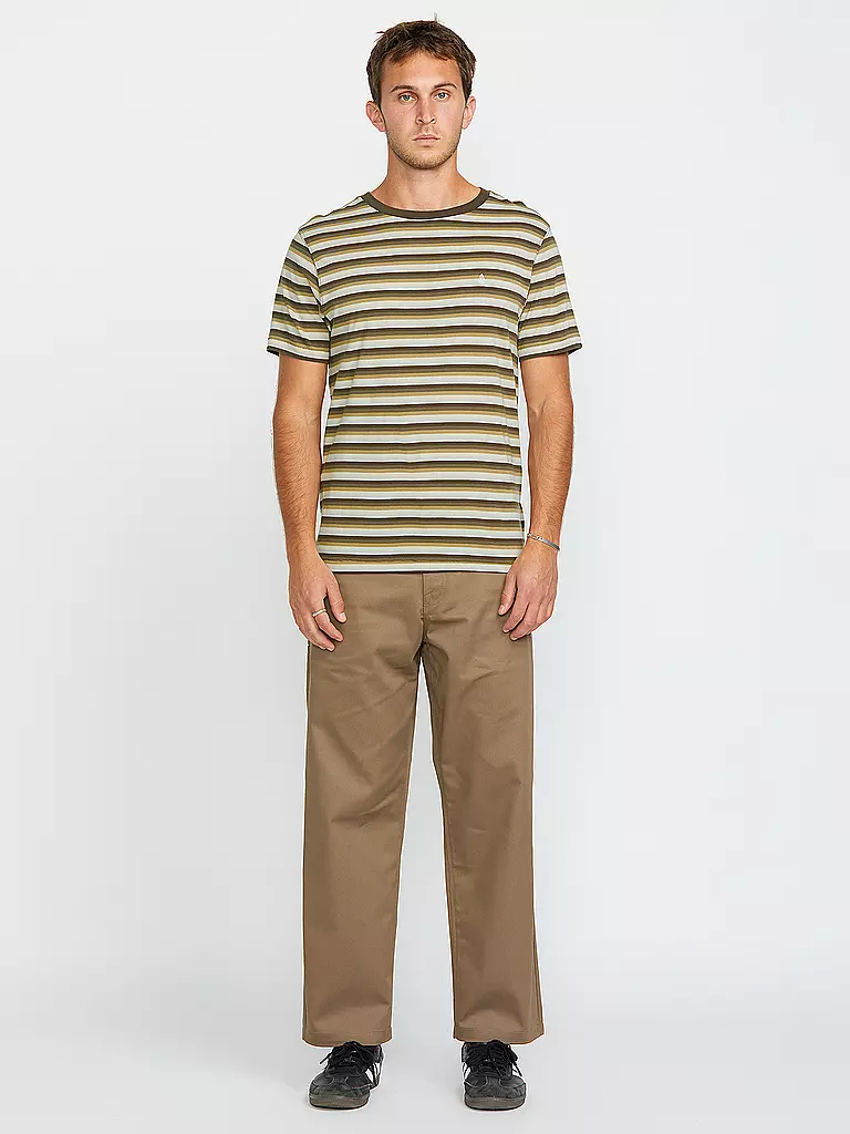 VOLCOM | Beachshirt Level Stone pour homme | Beige