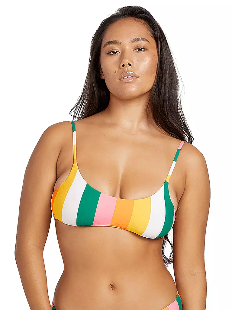 VOLCOM | Damen Bikinioberteil Along Those Lines Crop | Multicolore