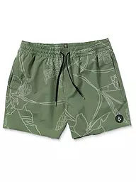 VOLCOM | Short de bain homme Lido Print Trunk 16 | Olive