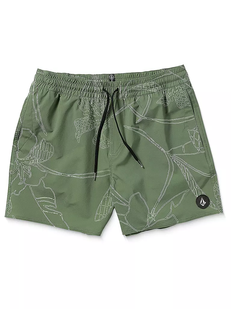 VOLCOM | Short de bain homme Lido Print Trunk 16 | Olive