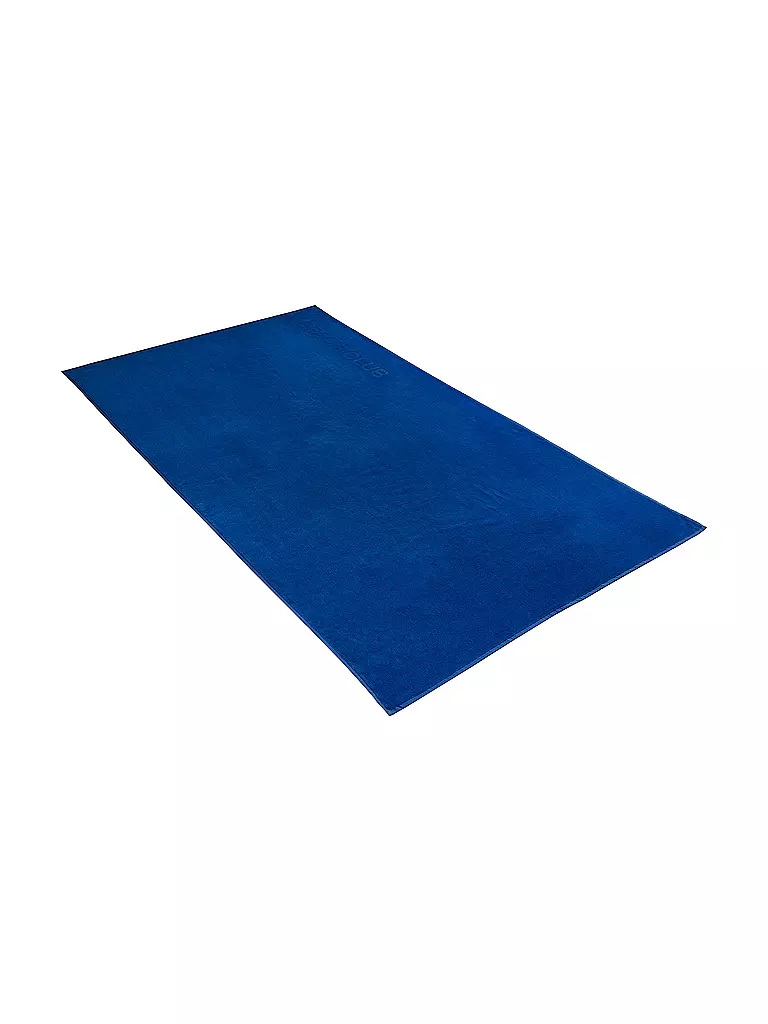 VOSSEN | Serviette de plage en velours "Beach Club" 100x180cm | Bleu