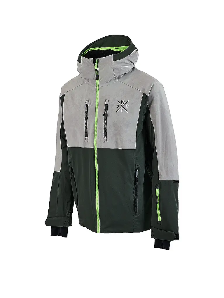 WATTS | Veste de ski Blow pour hommes | Vert foncé