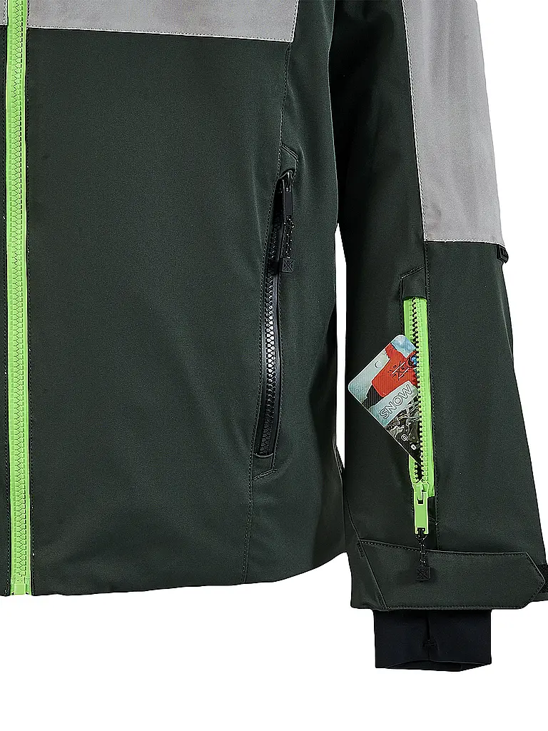 WATTS | Veste de ski Blow pour hommes | Vert foncé