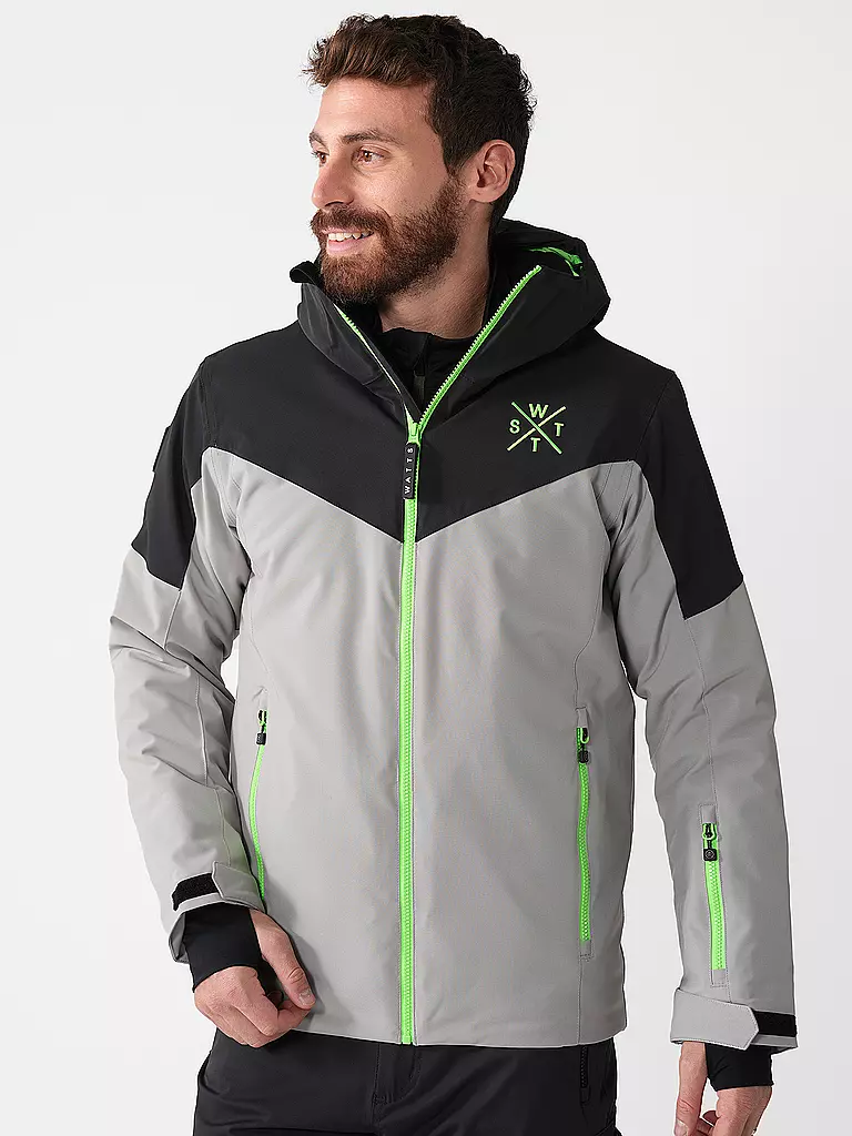 WATTS | Veste de ski Storm pour hommes | Gris clair