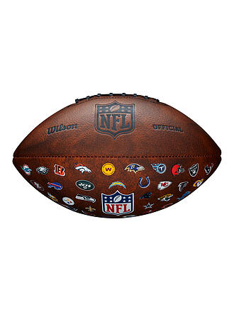 WILSON | Ballon de football américain NFL Off Throwback Logo des 32 équipes