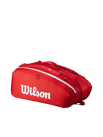 WILSON | Sac de tennis Super Tour Red Collection 12 raquettes