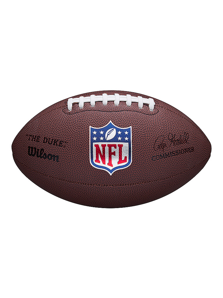Ballon de match réplique de football américain NFL The Duke marron