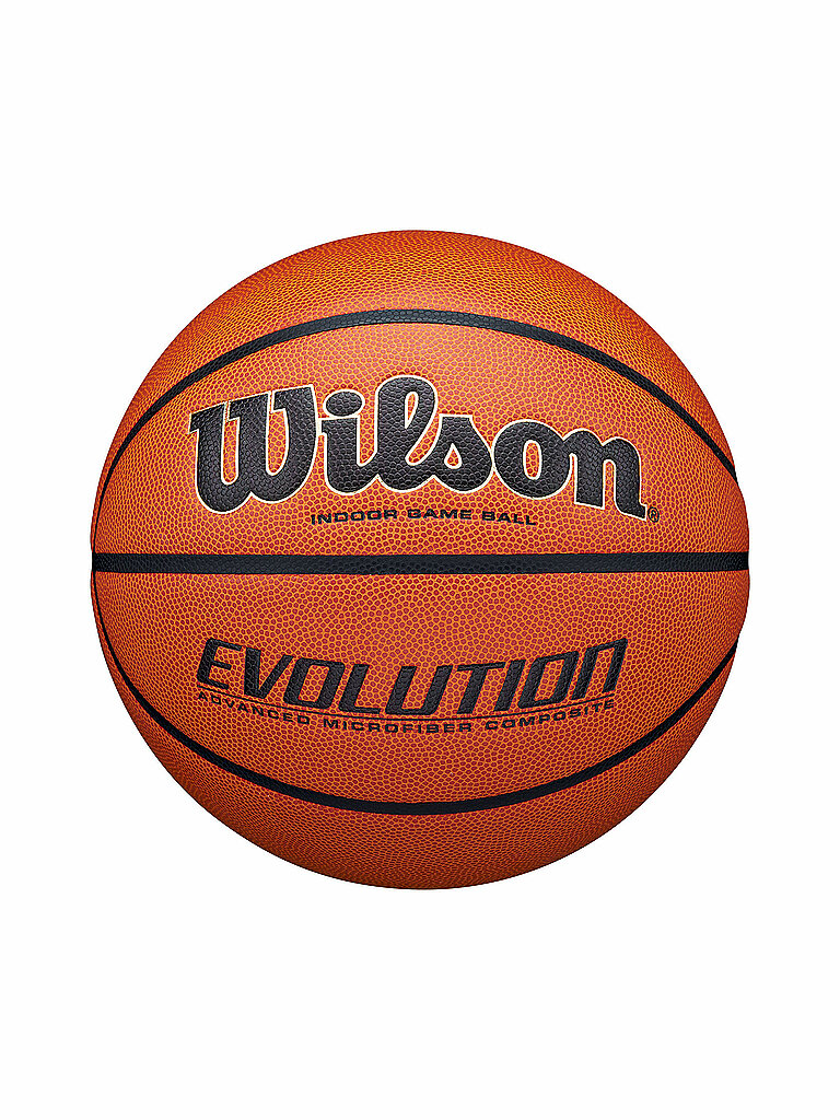 Ballon de basketball Evolution pour jeu en salle marron