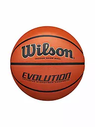 WILSON | Ballon de basketball Evolution pour jeu en salle | Marron