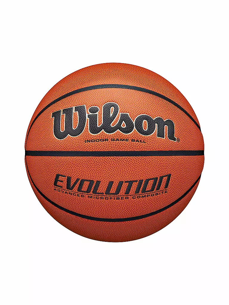 WILSON | Ballon de basketball Evolution pour jeu en salle | Marron