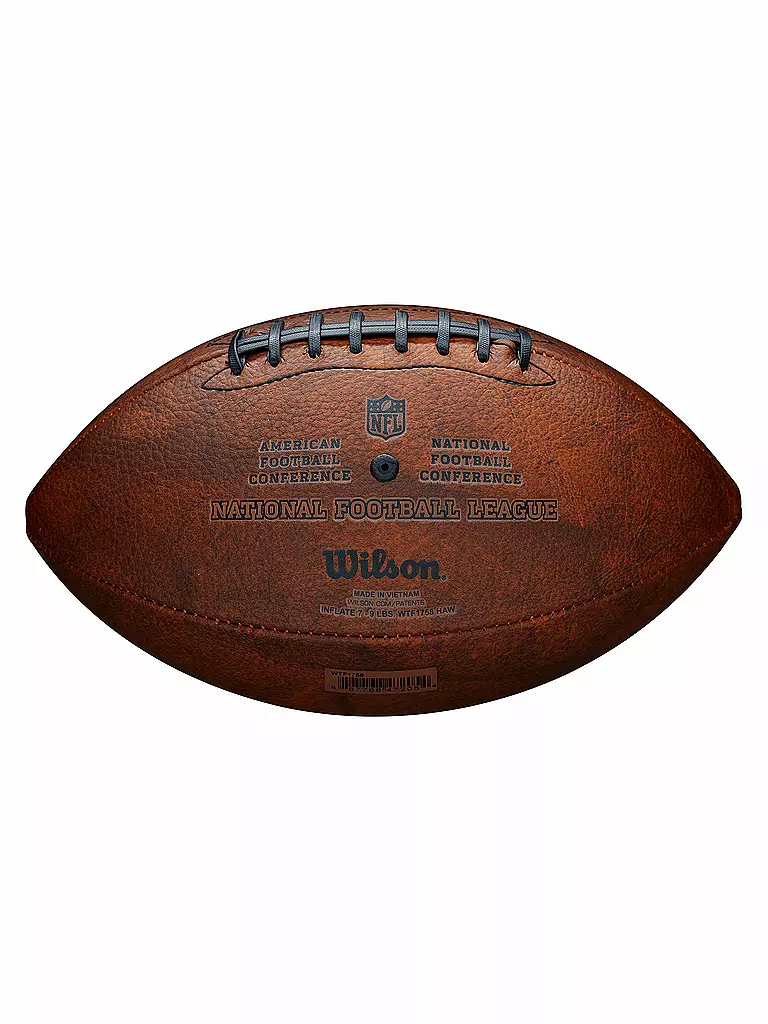 WILSON | Ballon de football américain NFL Off Throwback Logo des 32 équipes | Marron
