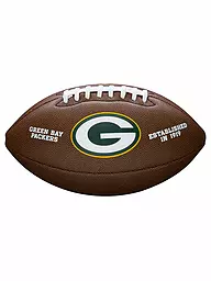 WILSON | Ballon de football américain NFL sous licence Green Bay Packers | Marron