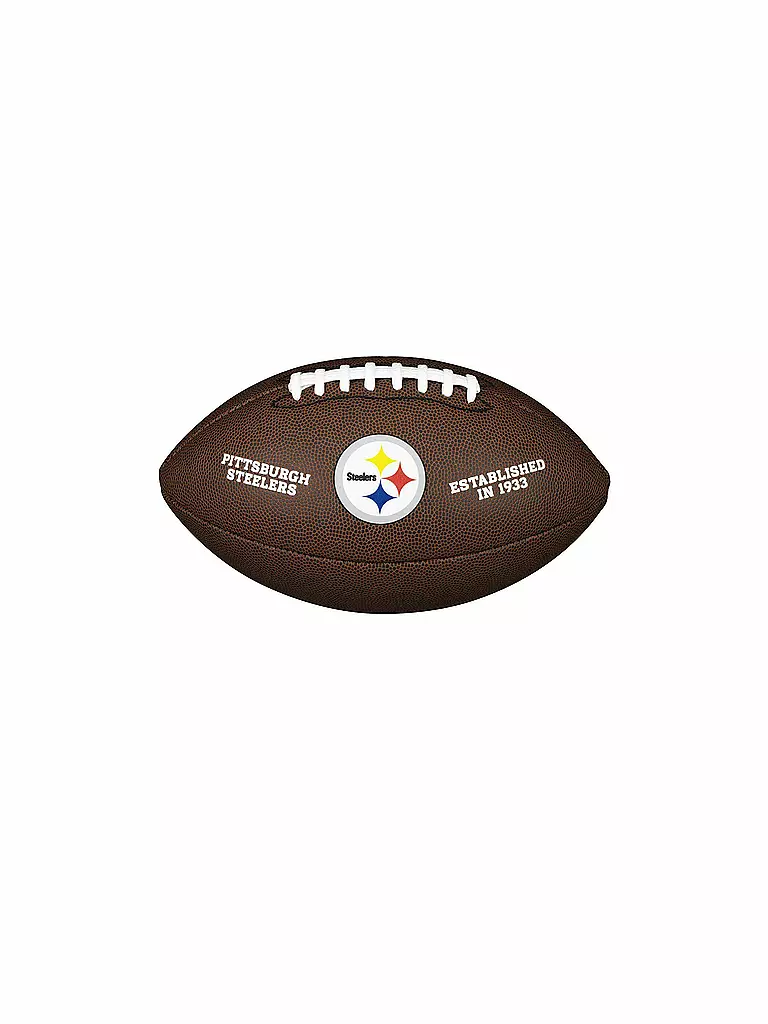 WILSON | Ballon de football américain NFL sous licence Pittsburgh Steelers | Marron
