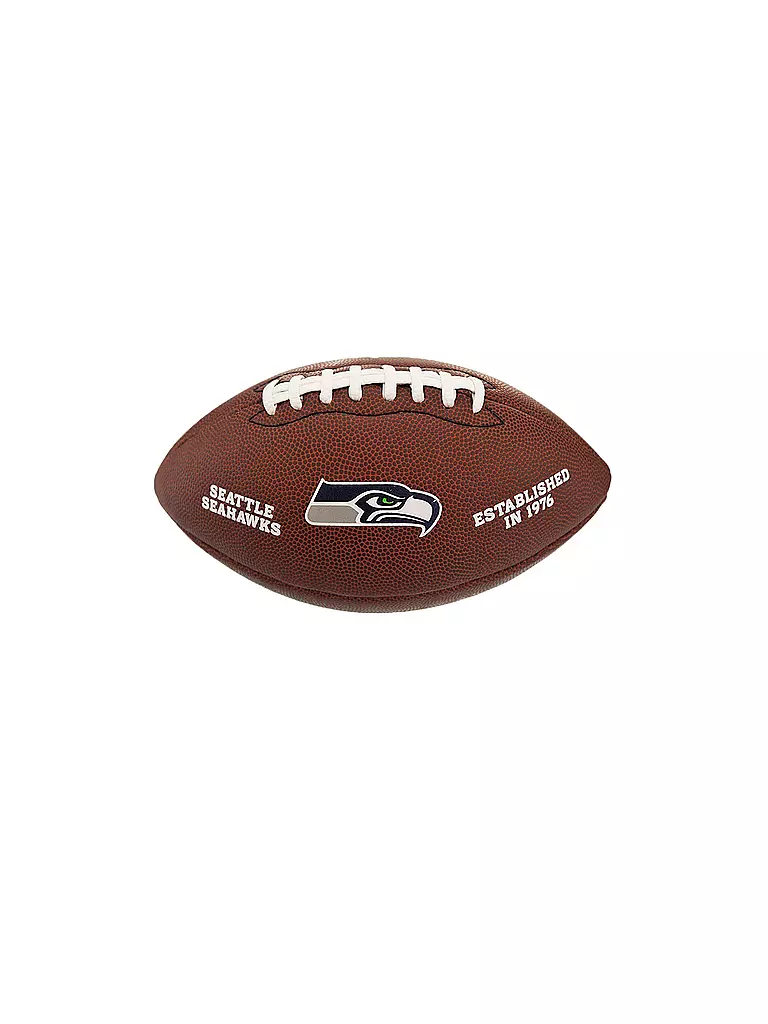 WILSON | Ballon de football américain NFL sous licence Seattle Seahawks | Marron