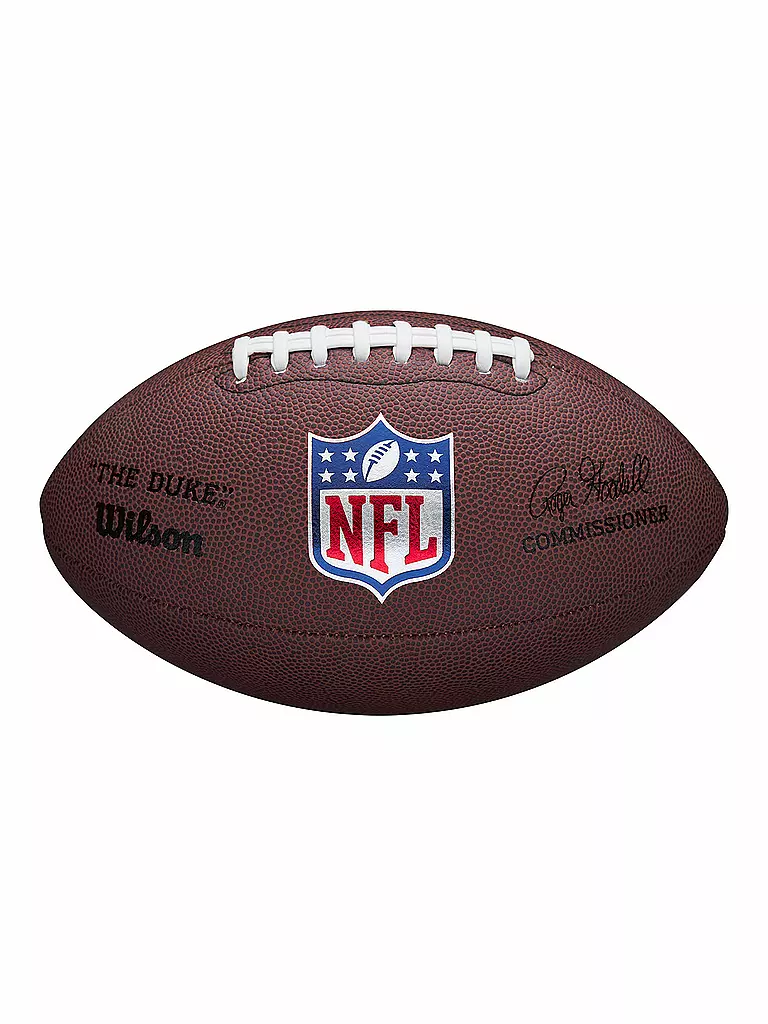 WILSON | Ballon de match réplique de football américain NFL The Duke | Marron