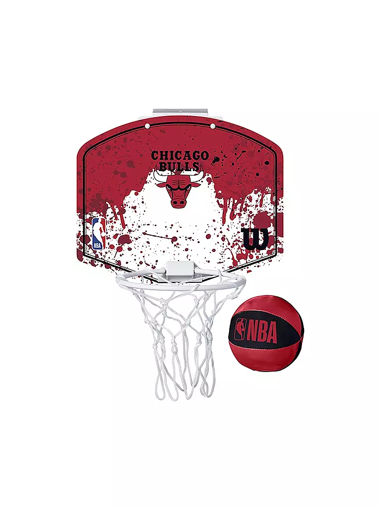 WILSON | NBA Team Mini Hoop Basketballkorb Chicago Bulls | Rouge