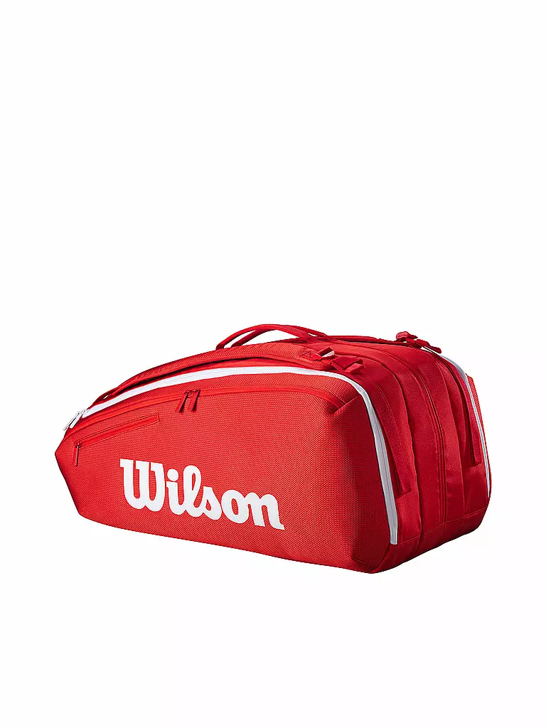 WILSON | Sac de tennis Super Tour Red Collection 12 raquettes |