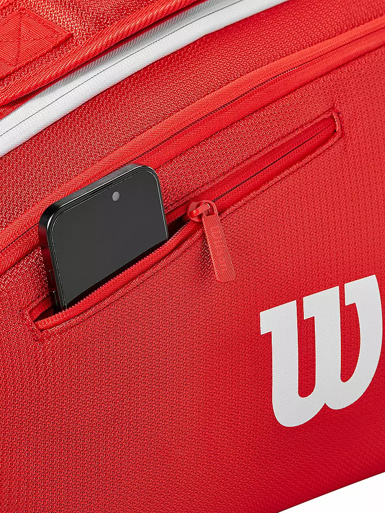 WILSON | Sac de tennis Super Tour Red Collection 12 raquettes |