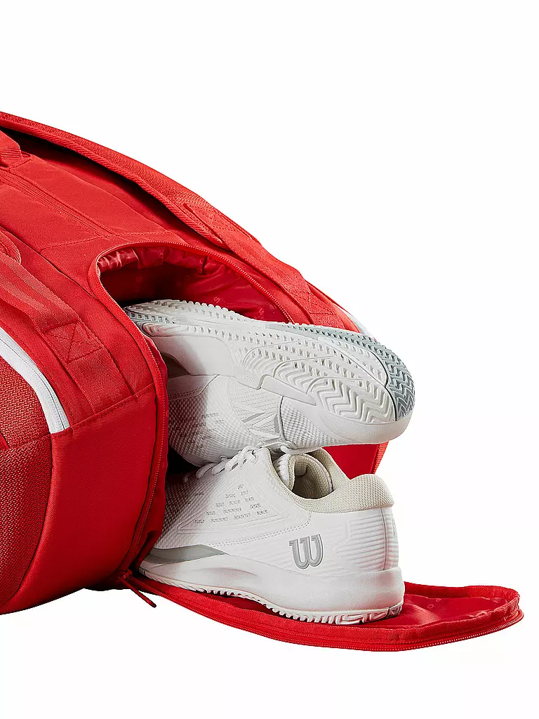 WILSON | Sac de tennis Super Tour Red Collection 12 raquettes |
