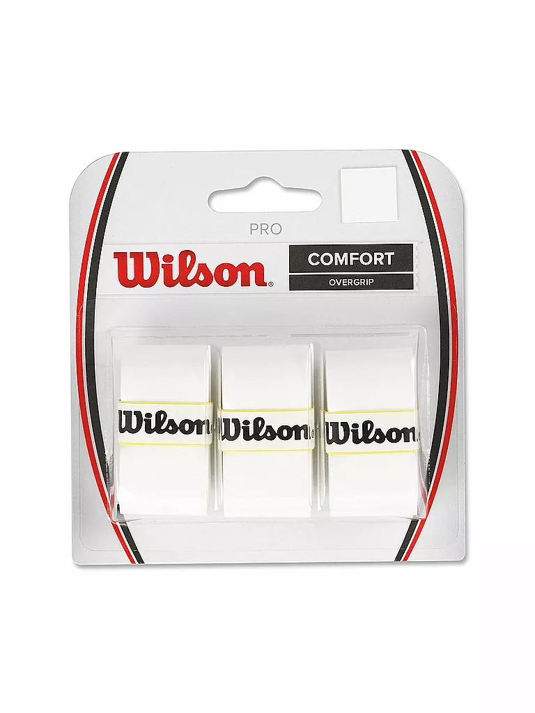 WILSON | Surgrips de tennis Pro White 3 pièces | Blanc
