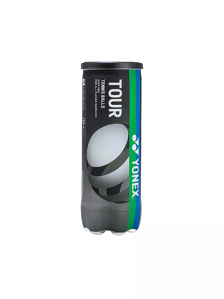 YONEX | Balles de tennis T-Ball Tour, paquet de 3 | Jaune