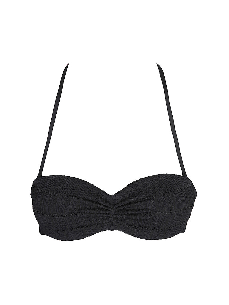 Haut de bikini bandeau push-up noir 80C