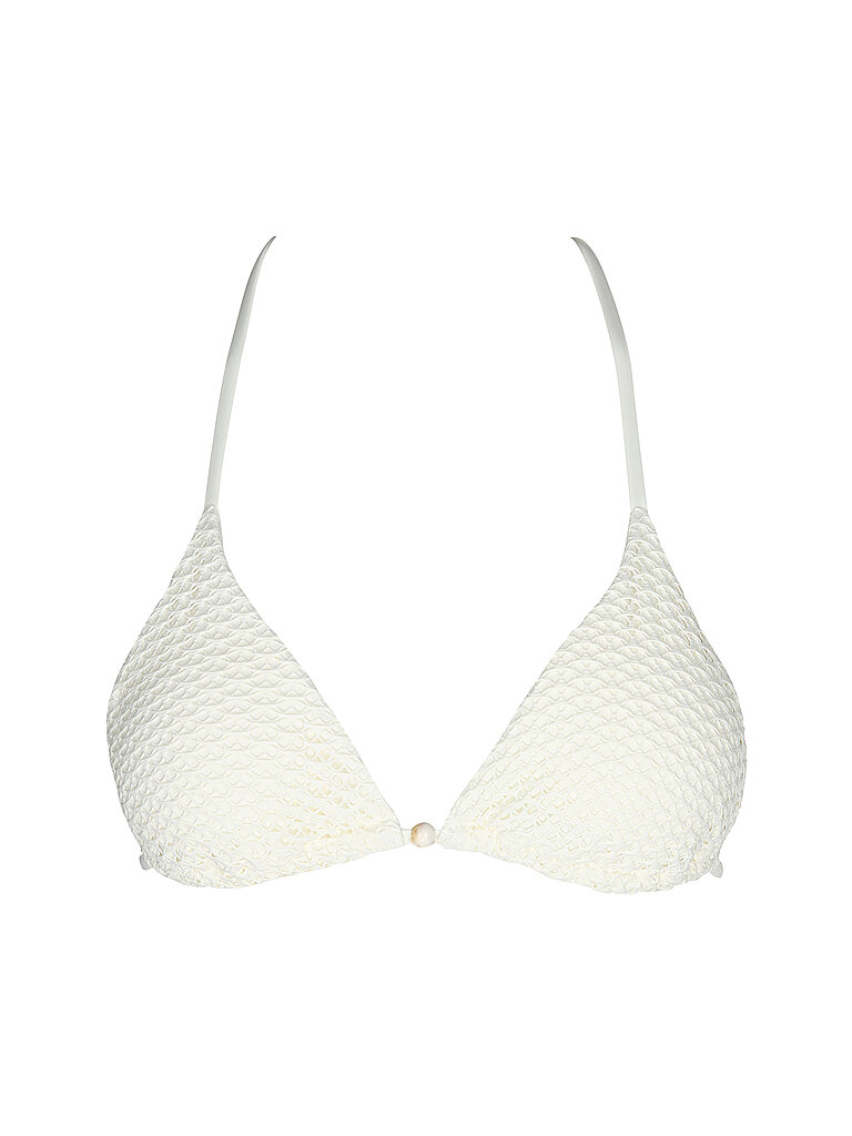 Haut de bikini triangles crème 75B