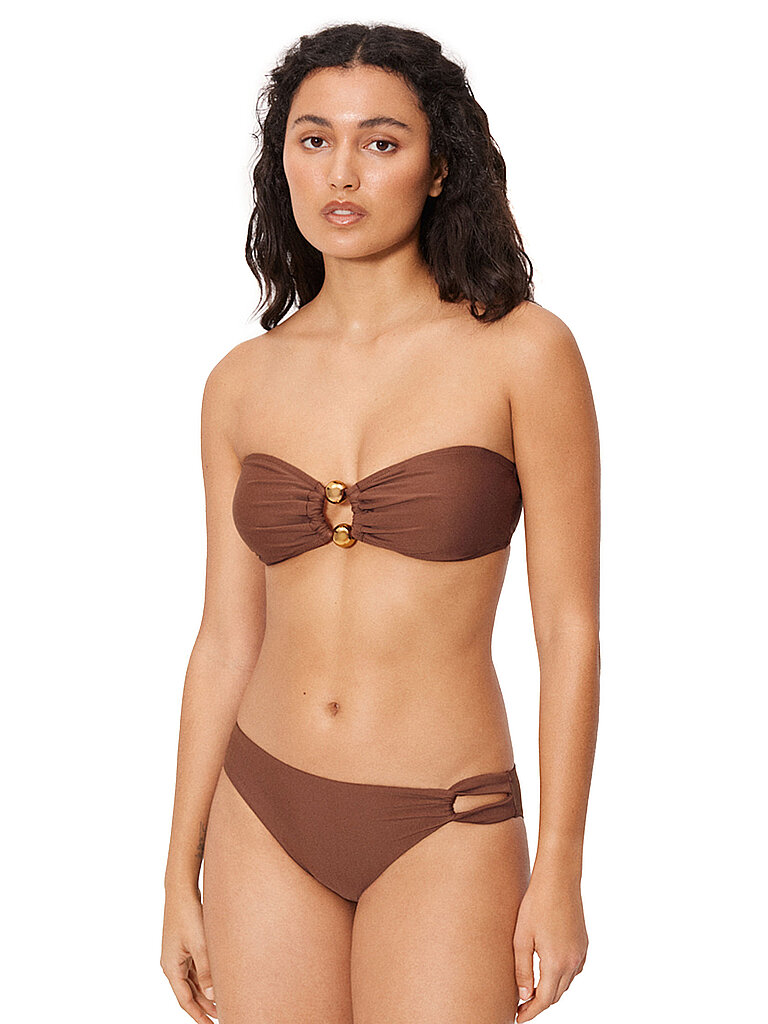 Damen Bikinioberteil Bandeau marron 70B