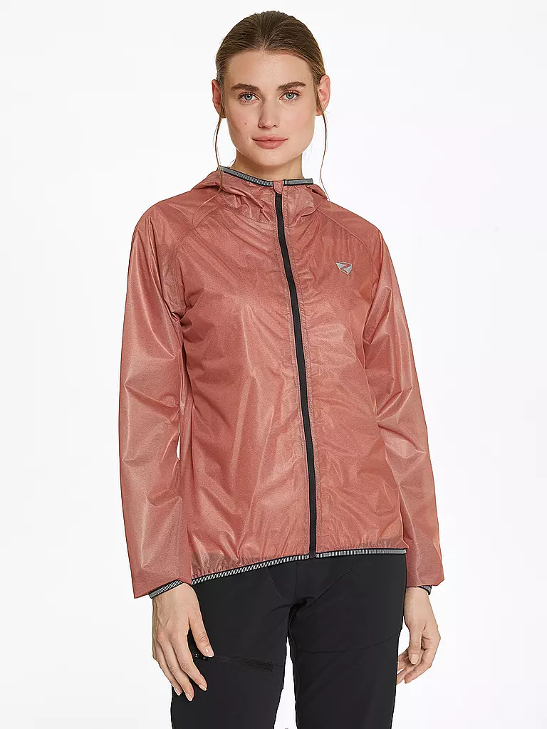ZIENER | Damen Regejacke Natina Hoodie | Corail