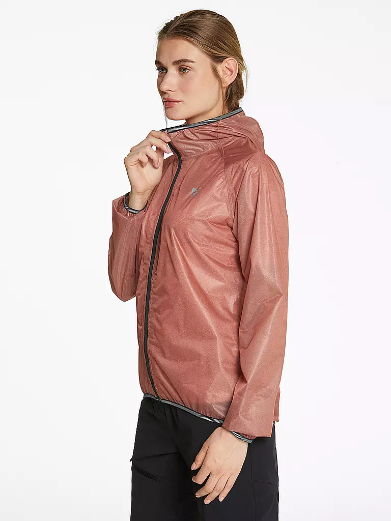 ZIENER | Damen Regejacke Natina Hoodie | Corail