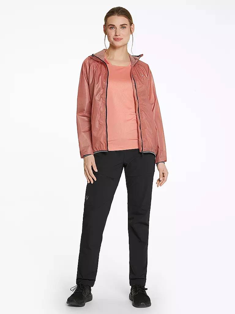 ZIENER | Damen Regejacke Natina Hoodie | Corail