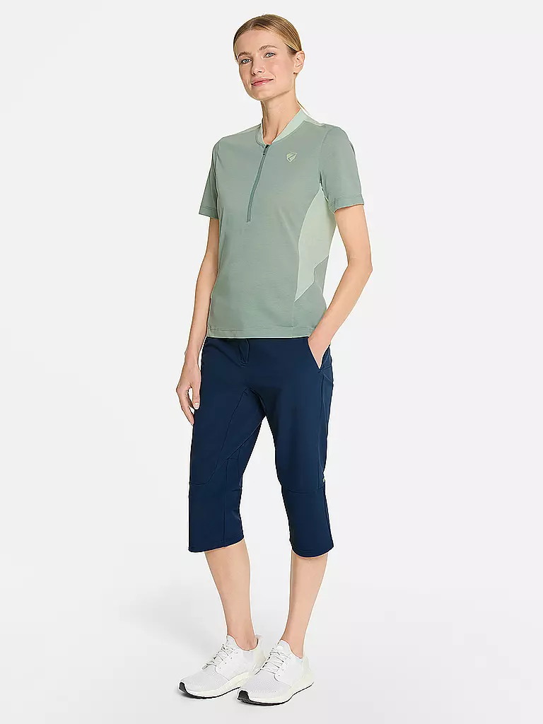ZIENER | Pantalon de cyclisme 3/4 femme Nestla X-Function | Bleu foncé
