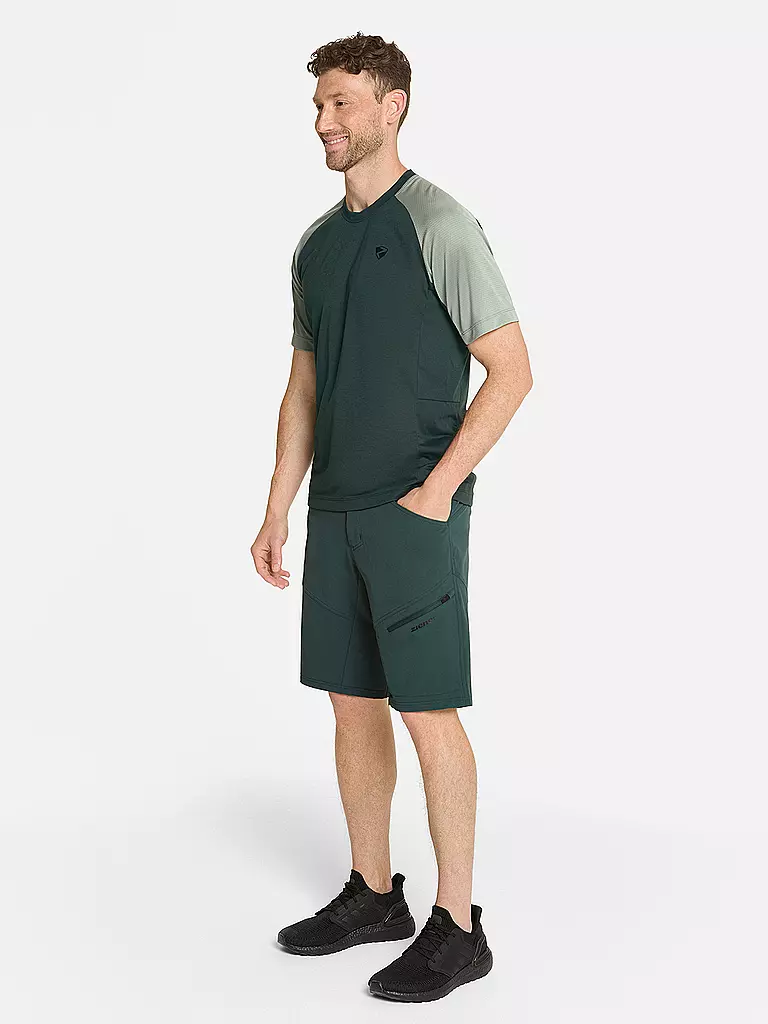 ZIENER | Short de cyclisme pour homme Nelat X-Funktion | Vert foncé