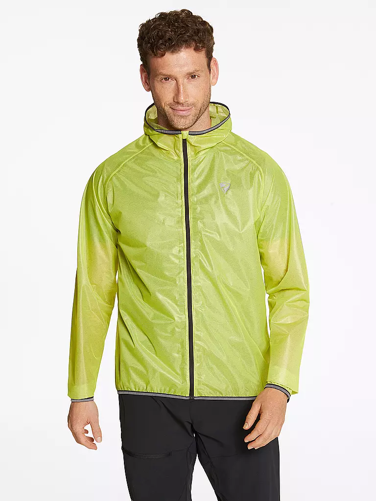 ZIENER | Veste de pluie à capuche Natius pour hommes | Jaune